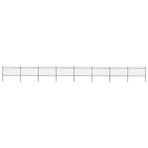 Garden Fence with Hoop Top Steel 1339x100 cm Black