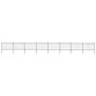 Garden Fence with Hoop Top Steel 1339x120 cm Black