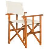 Director's Chairs 2 pcs Solid Acacia Wood - Front View