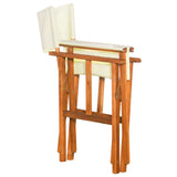 Director's Chairs 2 pcs Solid Acacia Wood - Rear View