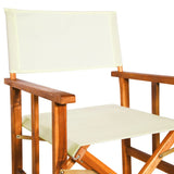 Director's Chairs 2 pcs Solid Acacia Wood - Close-Up Angle