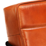 Armchair Tan Real Leather