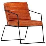 Armchair Tan Real Leather - Extra Image