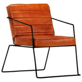 Armchair Tan Real Leather - Extra Image
