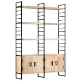4-Tier Bookcase 124x30x180 cm Solid Mango Wood - Extra Image