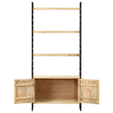 4-Tier Bookcase 80x30x180 cm Solid Mango Wood - Side View