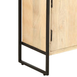 4-Tier Bookcase 80x30x180 cm Solid Mango Wood - Low Angle