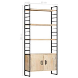 4-Tier Bookcase 80x30x180 cm Solid Mango Wood - Extra Image