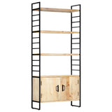 4-Tier Bookcase 80x30x180 cm Solid Mango Wood - Extra Image
