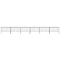 Garden Fence with Spear Top Steel 1005x150 cm Black