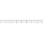 Garden Fence with Spear Top Steel 1339x150 cm Black
