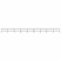Garden Fence with Spear Top Steel 1506x150 cm Black