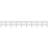 Garden Fence with Spear Top Steel 1603,5x175 cm Black (9x144944)