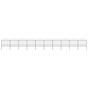 Garden Fence with Spear Top Steel 1673x175 cm Black