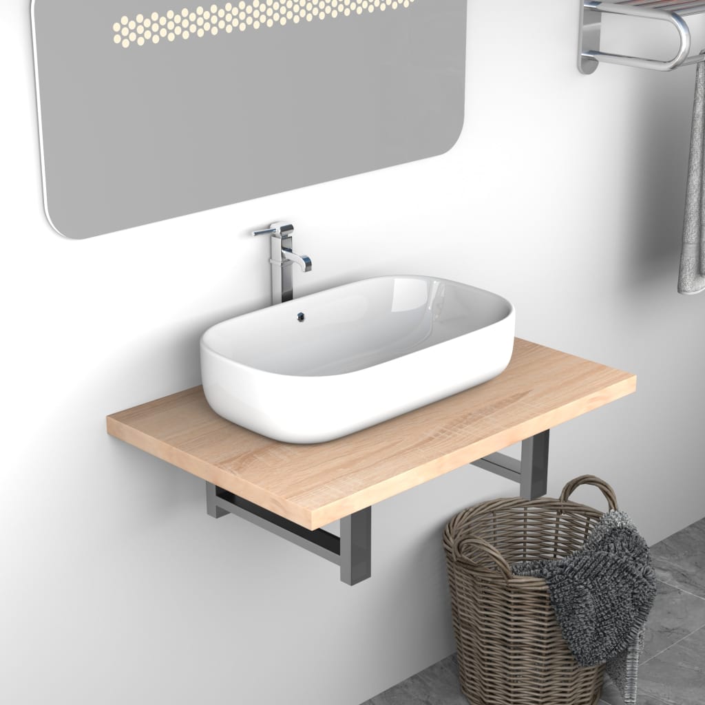 Bathroom Furniture Oak 60x40x16.3 cm