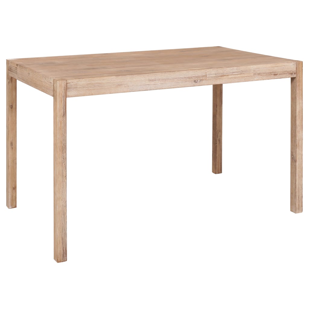 7 Piece Dining Set Solid Wood Acacia