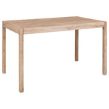 7 Piece Dining Set Solid Wood Acacia - Front View