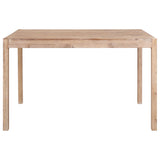 7 Piece Dining Set Solid Wood Acacia - Side View