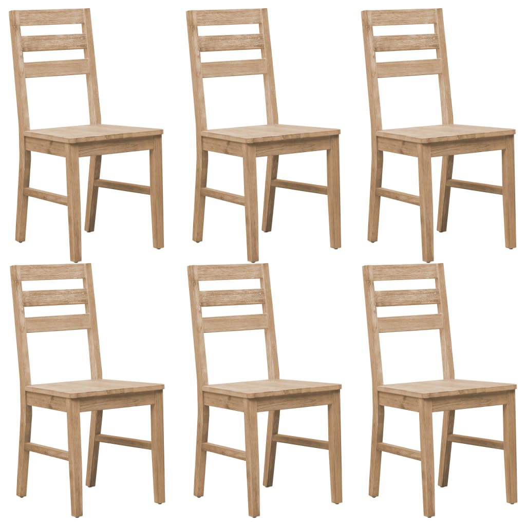 7 Piece Dining Set Solid Wood Acacia