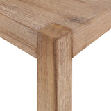 7 Piece Dining Set Solid Wood Acacia - Low Angle