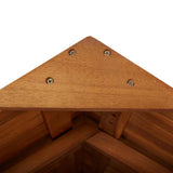 Outdoor Bar Table with Rooftop 113x106x217 cm Solid Acacia Wood