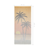 Insect Door Curtain Bamboo 90x200 cm - 45-Degree Angle