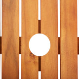 Garden Table 88x88x74 cm Solid Acacia Wood - Front View