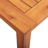 Garden Table 215x90x74 cm Solid Acacia Wood - 45-Degree Angle