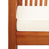 3-Seater Garden Bench with Cushion 150 cm Solid Acacia Wood - 45-Degree Angle