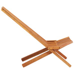 Folding Outdoor Lounge Chair Solid Acacia Wood