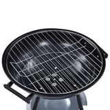 Portable XXL Charcoal Kettle BBQ Grill with Wheels 44 cm - 45-Degree Angle