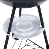 Portable XXL Charcoal Kettle BBQ Grill with Wheels 44 cm - Rear View