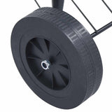 Portable XXL Charcoal Kettle BBQ Grill with Wheels 44 cm - Close-Up Angle
