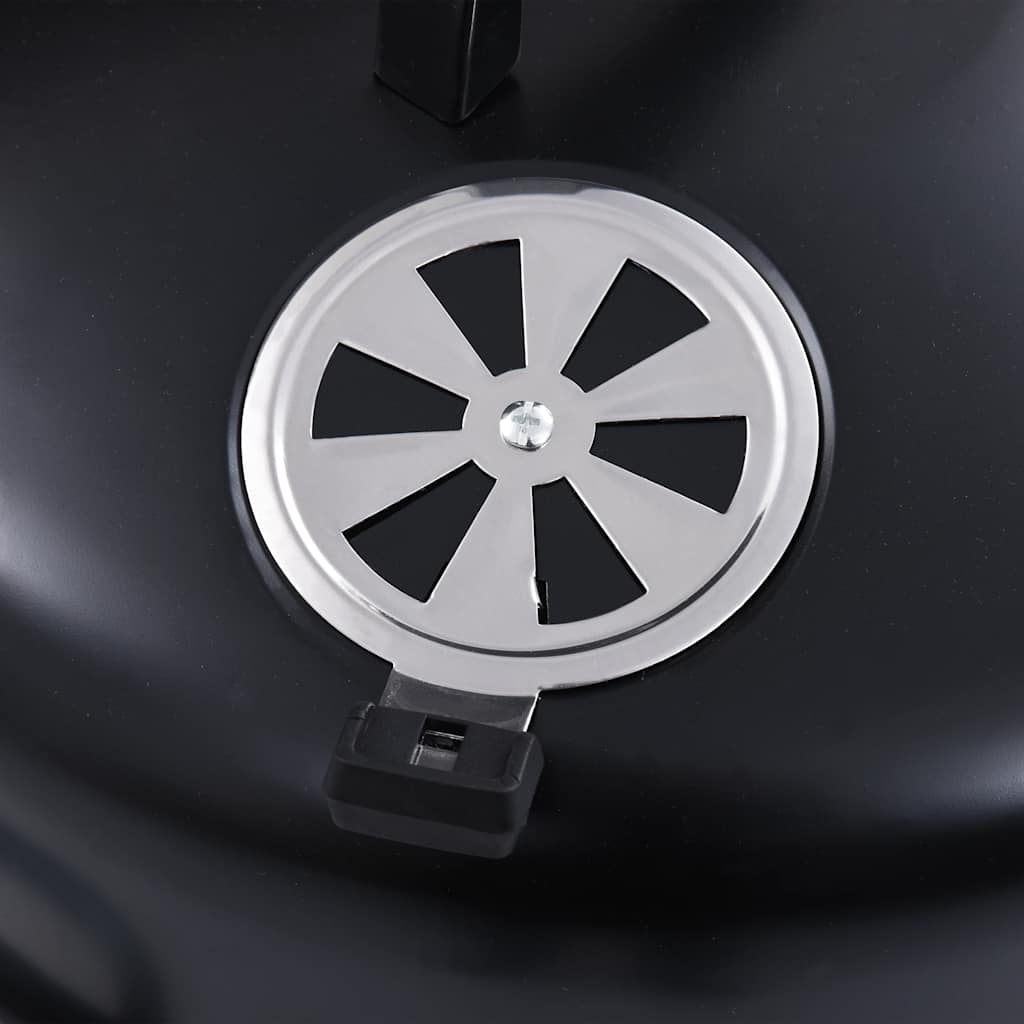 3-in-1 Charcoal Smoker BBQ Grill 40x80 cm