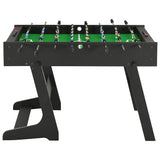 Folding Football Table 121x61x80 cm Black - Front View