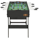 Folding Football Table 121x61x80 cm Black - Side View