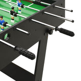 Folding Football Table 121x61x80 cm Black - Close-Up Angle