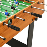 Folding Football Table 121x61x80 cm Light Brown - Rear View