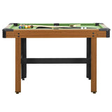 4 Feet Billiard Table 122x61x76 cm Brown - Front View