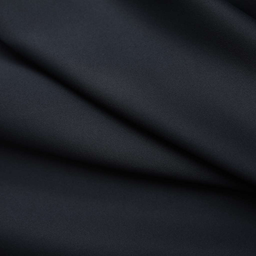 Blackout Curtain with Hooks Black 290x245 cm