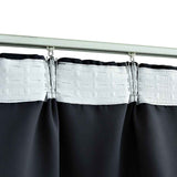 Blackout Curtains with Hooks 2 pcs Anthracite 140x245 cm