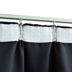 Blackout Curtains with Hooks 2 pcs Anthracite 140x245 cm