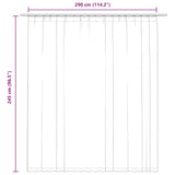 Blackout Curtain with Hooks Anthracite 290x245 cm - Close-Up Angle