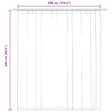 Blackout Curtain with Hooks Taupe 290x245 cm