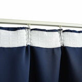Blackout Curtain with Hooks Blue 290x245 cm - Top-Down View
