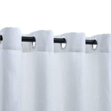 Blackout Curtains with Metal Rings 2 pcs Off White 140x225 cm