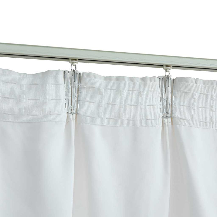 Blackout Curtains with Hooks 2 pcs Off White 140x225 cm