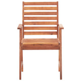 Outdoor Dining Chairs 2 pcs Solid Acacia Wood