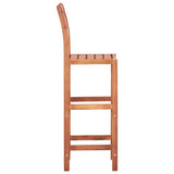 Bar Chairs 2 pcs Solid Acacia Wood