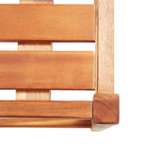 Bar Chairs 2 pcs Solid Acacia Wood - Close-Up Angle